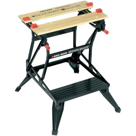 Etabli-étau pliable grand format - Plan de travail : 610 x 384 mm - 2 hauteurs - Charges maximales : 160 kg (WM536-XJ)