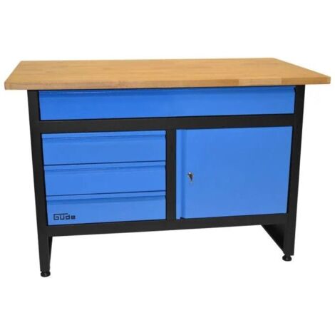 Etabli GW 3/1 - 120 x 60 cm - 1 porte - 4 tiroirs