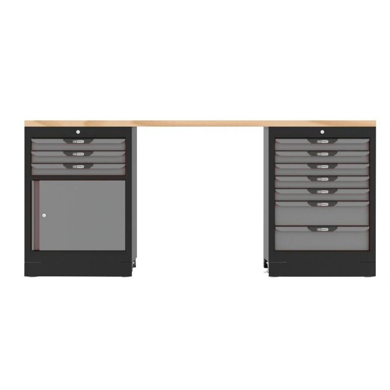 Kstools - Etabli 10 tiroirs avec une porte