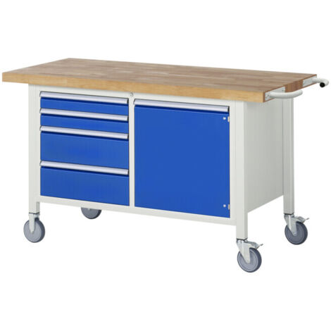 Etabli mobile brut Modèle 8470 LxPxH 1500x700x880mm