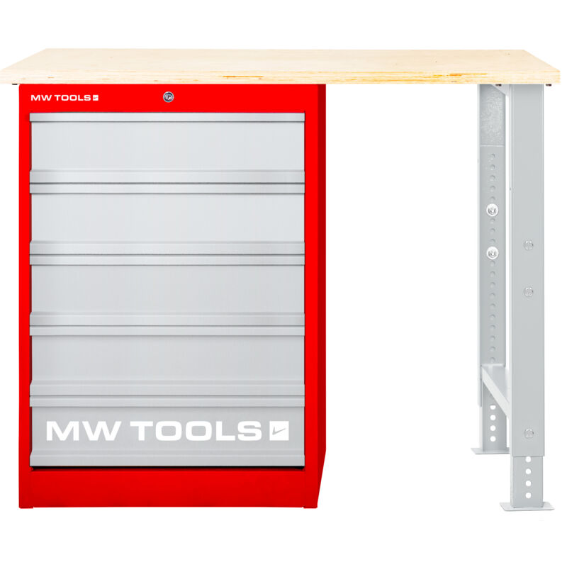 Mw Tools - tabli modulaire Multiplex avec armoire à tiroirs 5T 1200 mm MOD121