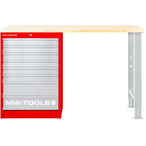 Établi modulaire Multiplex avec armoire à tiroir 8T 1500 mm MW Tools MOD15LP8