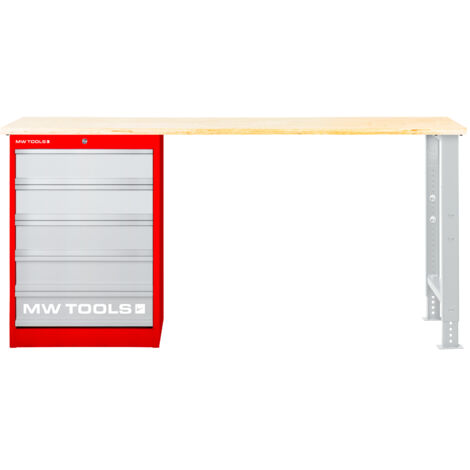Établi modulaire Multiplex avec armoire à tiroirs 5T 2000 mm MW Tools MOD20LP5