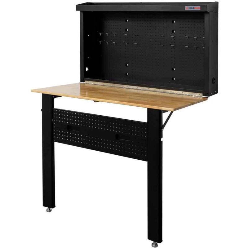 Holzmann - Etabli mural pliable avec panneau pour cles wb120fold