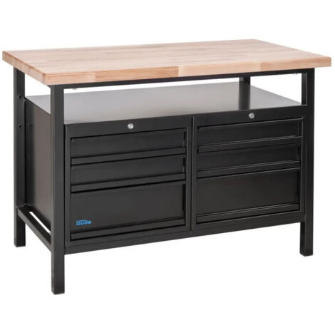 Etabli P 1200 SS - Black Line - 120 x 65 cm - 6 tiroirs