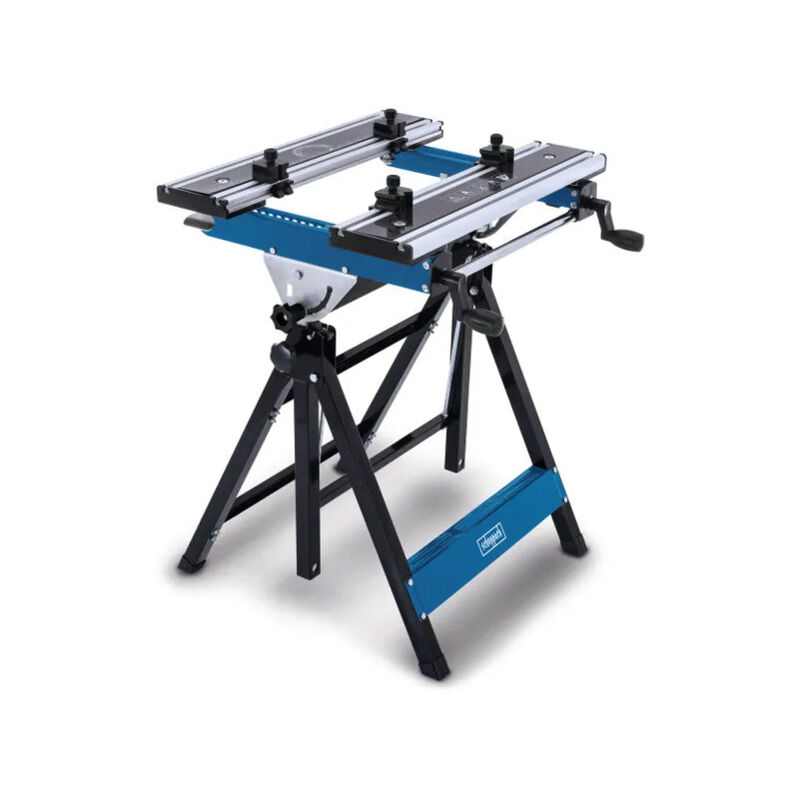 Etabli pliant mobile Scheppach UWB1000 - Charge max 100 kg - Hauteur de travail 770 à 1070 mm