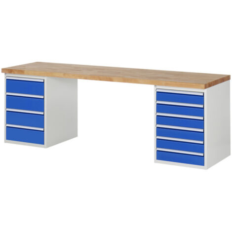 Établi Rau modèle 7821, L 2500 x P 700 x H 840mm