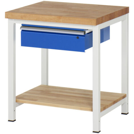 Établi Rau modèle 8001 avec tablette LxPxH 750x900x840mm