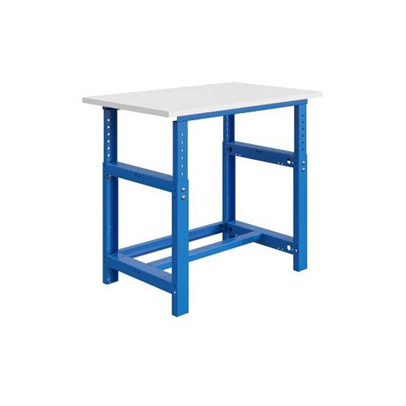 Matisère - Etabli réglable - Dimensions 1200x750x768/1048mm - Bleu industriel RAL5015 - W010010623-BI