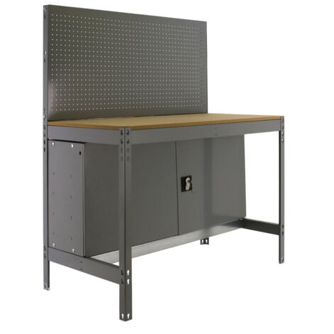 Établi SIMONWORK (144,5x91x61cm) GRIS ET BOIS