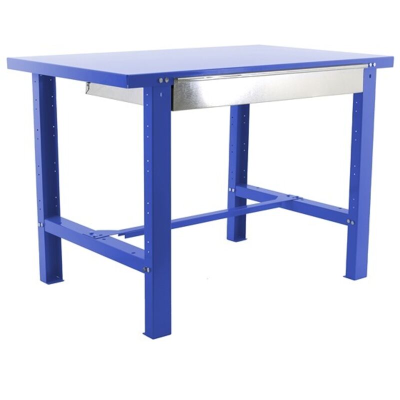 Simonrack - Simon Rack Etabli d'Atelier, Capacité de Charge 600 kg, 830x1200x730 mm, Étagère Tiroir de Rangement, Bleu - BT6