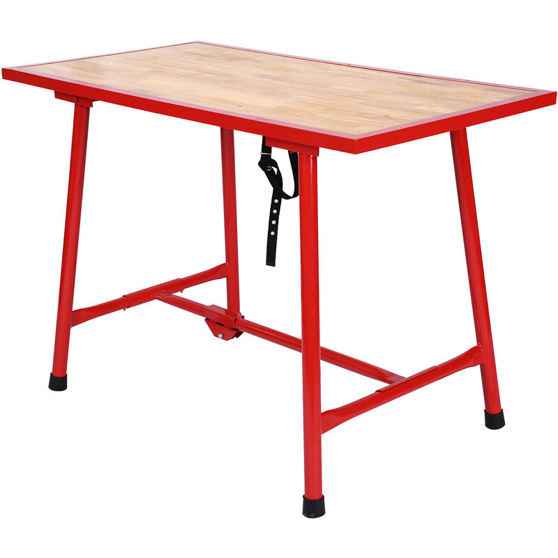 Xpotool - tabli pliable Table d'atelier Pliante Surface de montage 120x62,5 cm Table de travail Bois