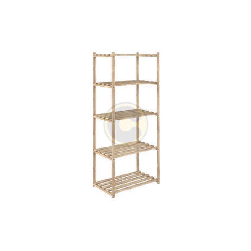 Inferramenta - EtagA re en bois de pin naturel composA e de 5 a tagA res 65x40x171h cm