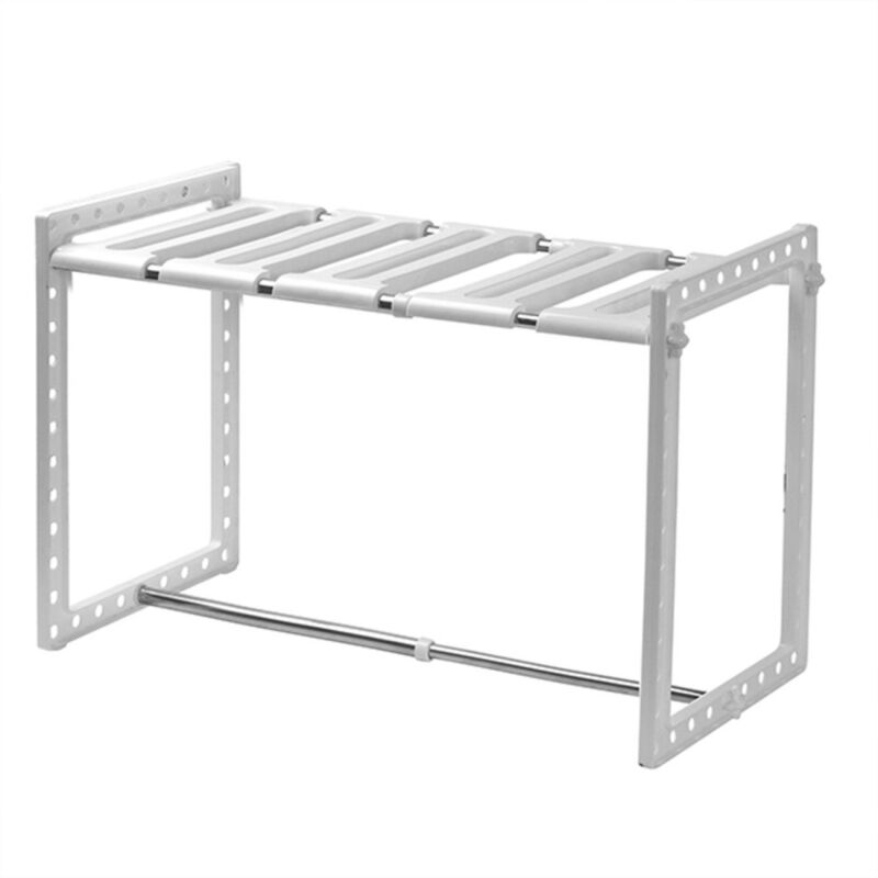 Tagère 1 niveau sous évier extensible L38/65 cm - Casâme - Blanc