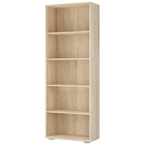 Étagère 190 cm de haut Colonne bibliothèque Couleur chêne