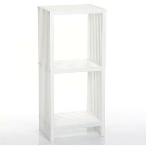 Étagère 2 cases blanche - Blanc - Blanc