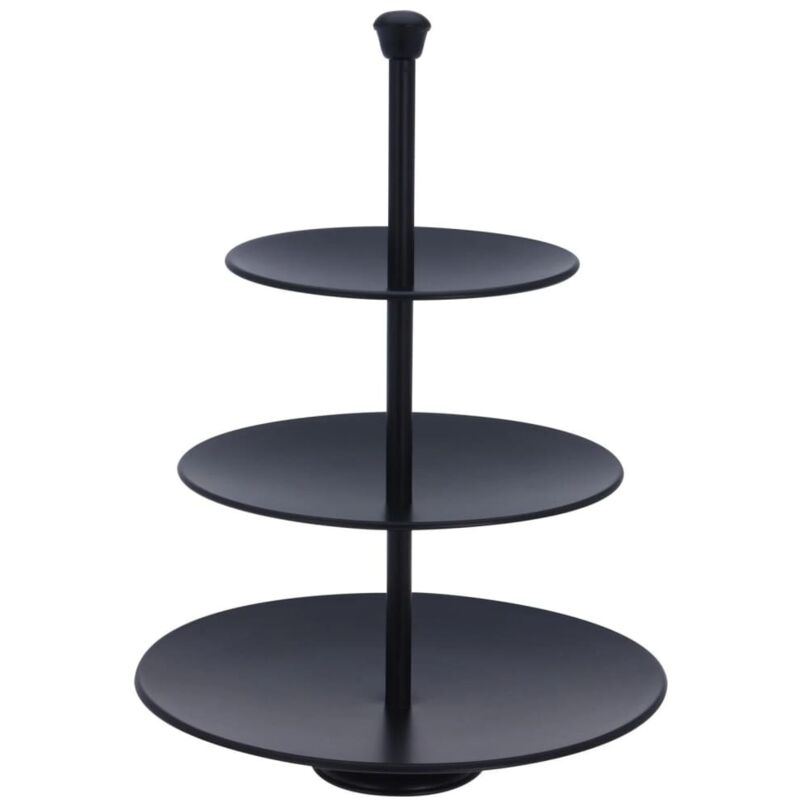 Excellent Houseware - Etagere Mit 3 Ablagen 36, 5 Cm Mattschwarz