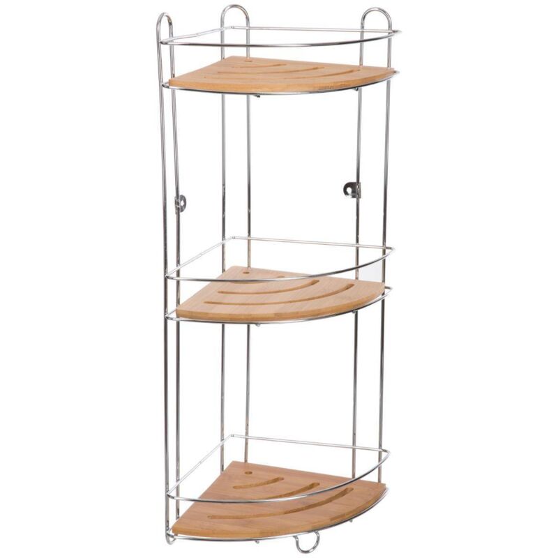 5five Simply Smart - Etagère d'angle de douche Bambou