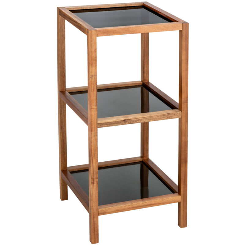 Wenko - tagère à 3 niveaux en bois d'acacia fondi