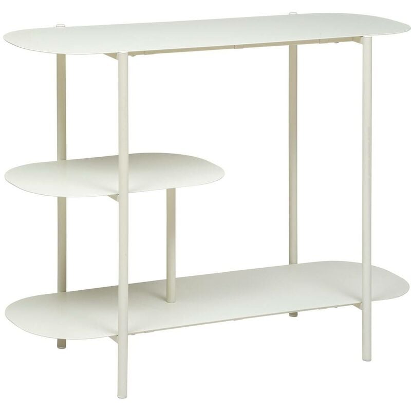 Etagère 3 niveaux Haja en métal 90x32cm blanc Atmosphera créateur d'intérieur