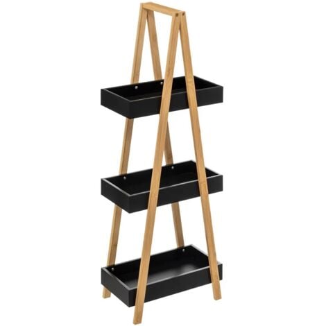 Etagère 3 niveaux Natureo En Acacia Noir Five