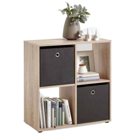 Étagère 4 Cases Design "Gaman" 70cm Chêne