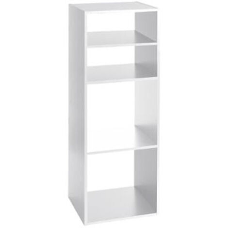Étagère 4 Cases "Mix N Modul" 34cm Blanc