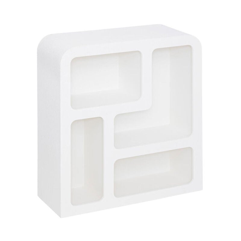 Atmosphera - tagère 4 Niches Design 'Soleya' 85cm Blanc