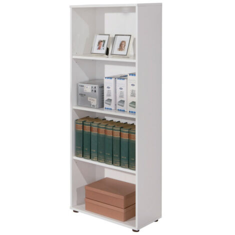 Étagère 4 Niveaux "Delnice" 145cm Blanc