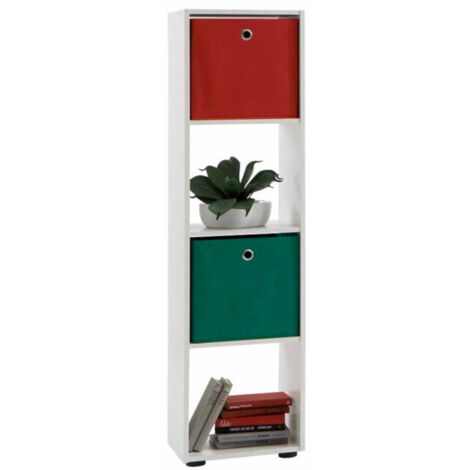 Étagère 4 Niveaux Design "Gaman" 140cm Blanc