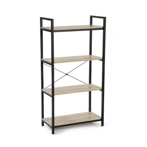 Etagère 4 niveaux DETROIT design industriel 130 CM