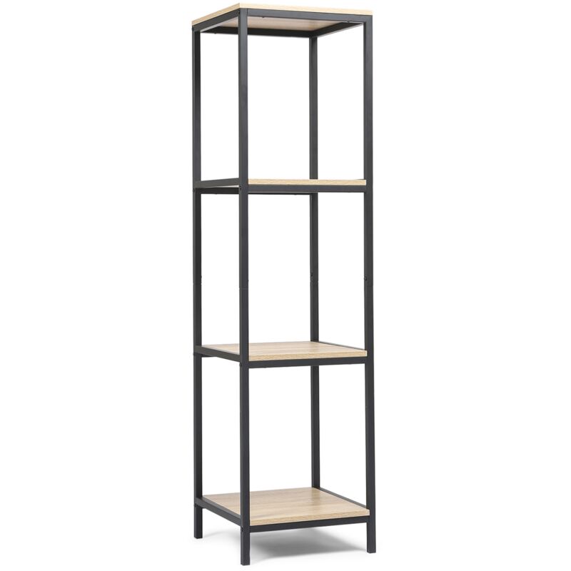 Etagère 4 niveaux detroit design industriel 150 cm