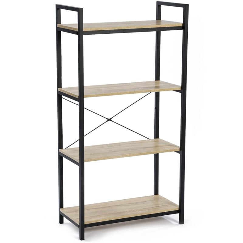 Etagère 4 niveaux detroit design industriel 130 cm