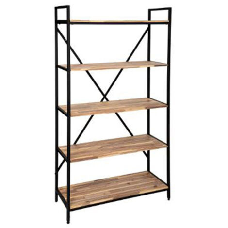 Étagère 5 Niveaux en Bois "Edena" 180cm Naturel
