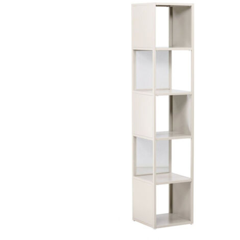 Étagère 5 Niveaux en Métal "Buenos Aires" 185cm Beige