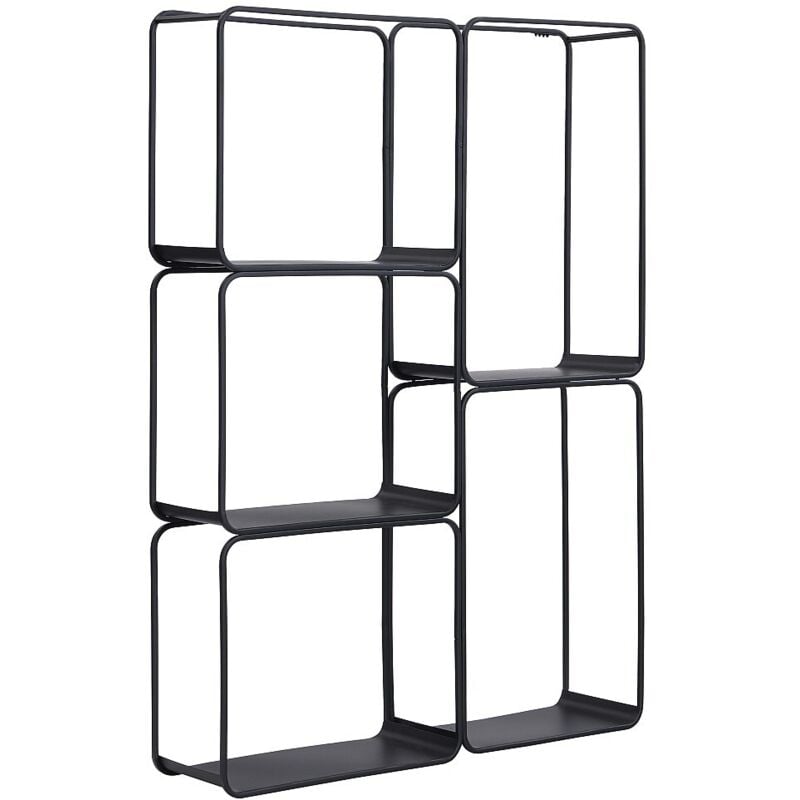 Etagère - 5 tablettes - Métal - Noir - ASUNTA