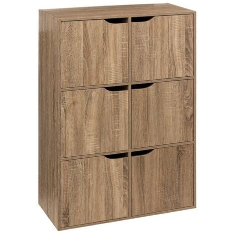 5FIVE SIMPLY SMART Étagère 6 Cases Mix N Modul Naturel - Five