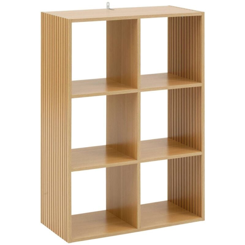 5five Simply Smart - tagère 6 cases tasso effet bois naturel - 5five