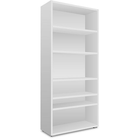 Etagère 85 cm 6 niches blanc
