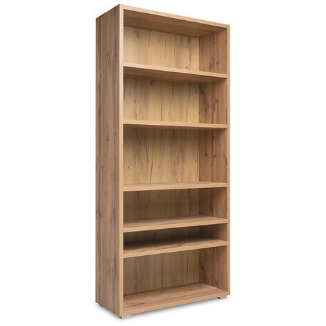 Etagère 85 cm 6 niches naturel