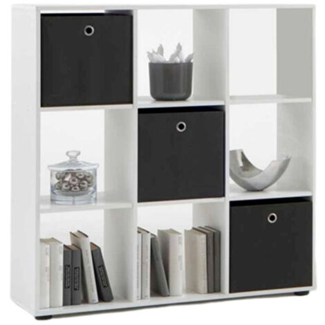 Étagère 9 Cases Design "Gaman" 108cm Blanc