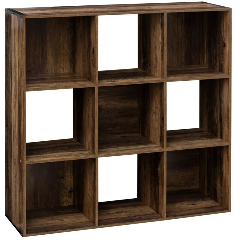 5five Simply Smart - tagère 9 Cases Indus Mix Marron Five
