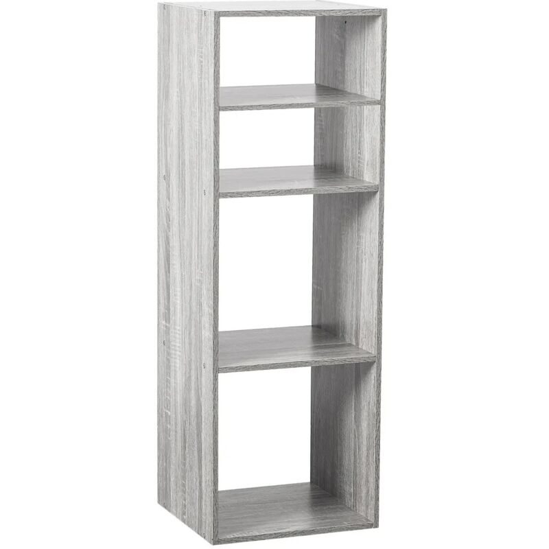 Five - tagère colonne 4 cases mix n modul effet chêne gris - 5 Five - tagère colonne 4 cases mix n modul effet chêne gris - 5