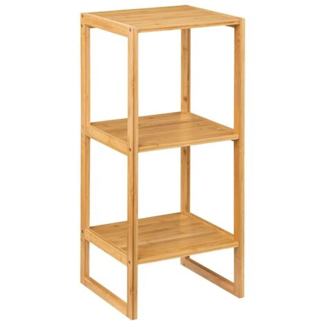 Etagère à 3 niveaux en bambou "Lab'n Modul" - Beige - L 35 x P 33,5 x H 84 cm - Livraison gratuite