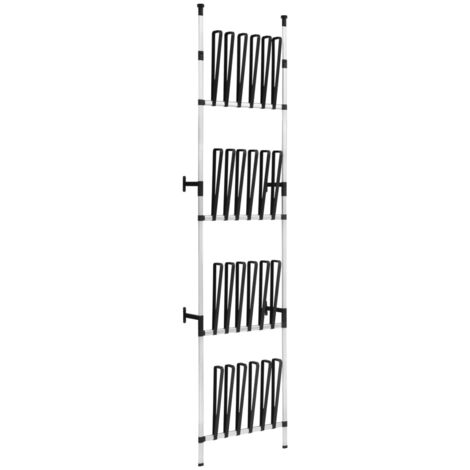 Étagère à bottes télescopique avec barres Aluminium