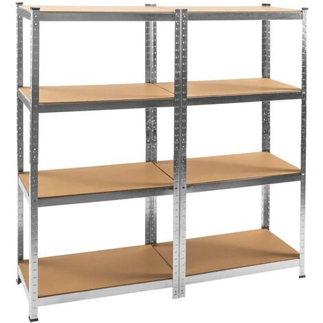 Étagère à Charge Lourde Grise : 160 X 160 X 40 cm Robuste et Polyvalente, 680 kg