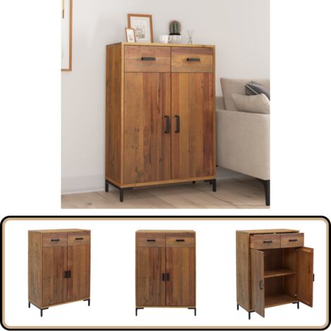 Étagère à chaussures 75x40x110 cm Bois pin massif - Etagere A Chaussures - Rangements Chaussures - Meuble Chaussure - Armoire A Chaussures - Rangement Maison