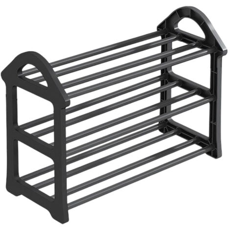 Étagère à chaussures à 3 niveaux, idéale pour l'entrée, le placard, la chambre ou l'entrée.