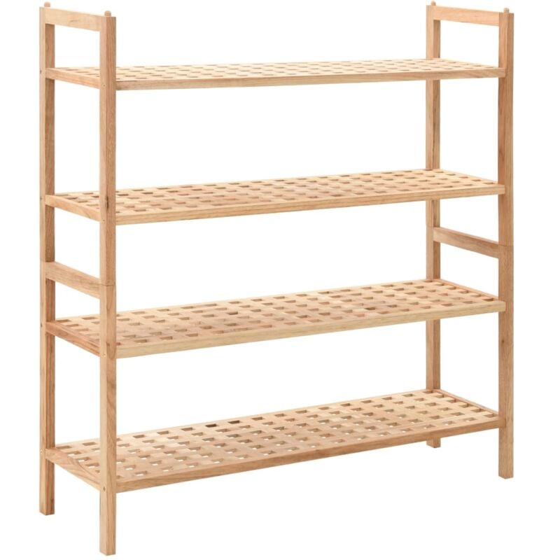 Vidaxl - tagère à chaussures Bois de noyer massif 69 x 26 x 81 cm