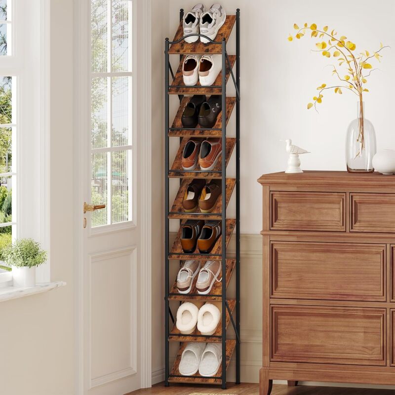 Étagère à Chaussures, Chaussure à 9 Niveaux, 2 Modes Réglables